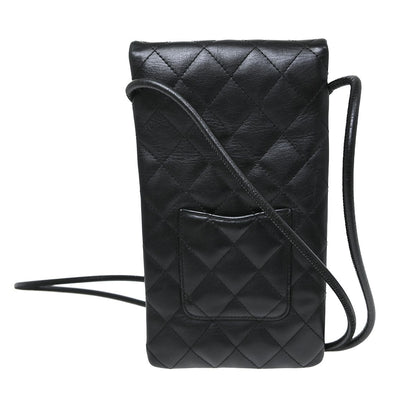 Chanel Cambon Flap Calfskin, Black, Leather, Shoulder Bag