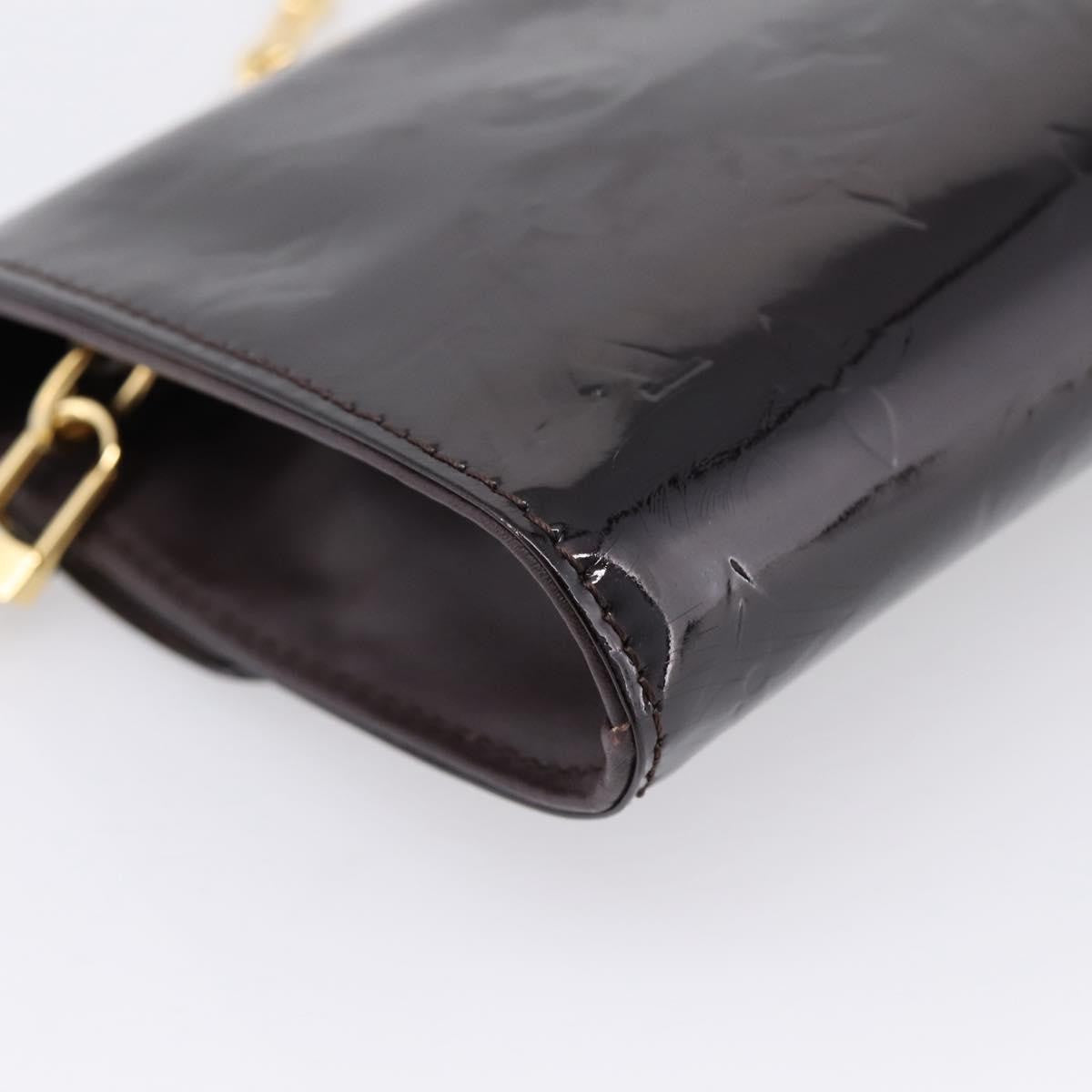 Louis Vuitton Bel Air Pochette Monogram Vernis, Burgundy, Patent Leather, Clutch
