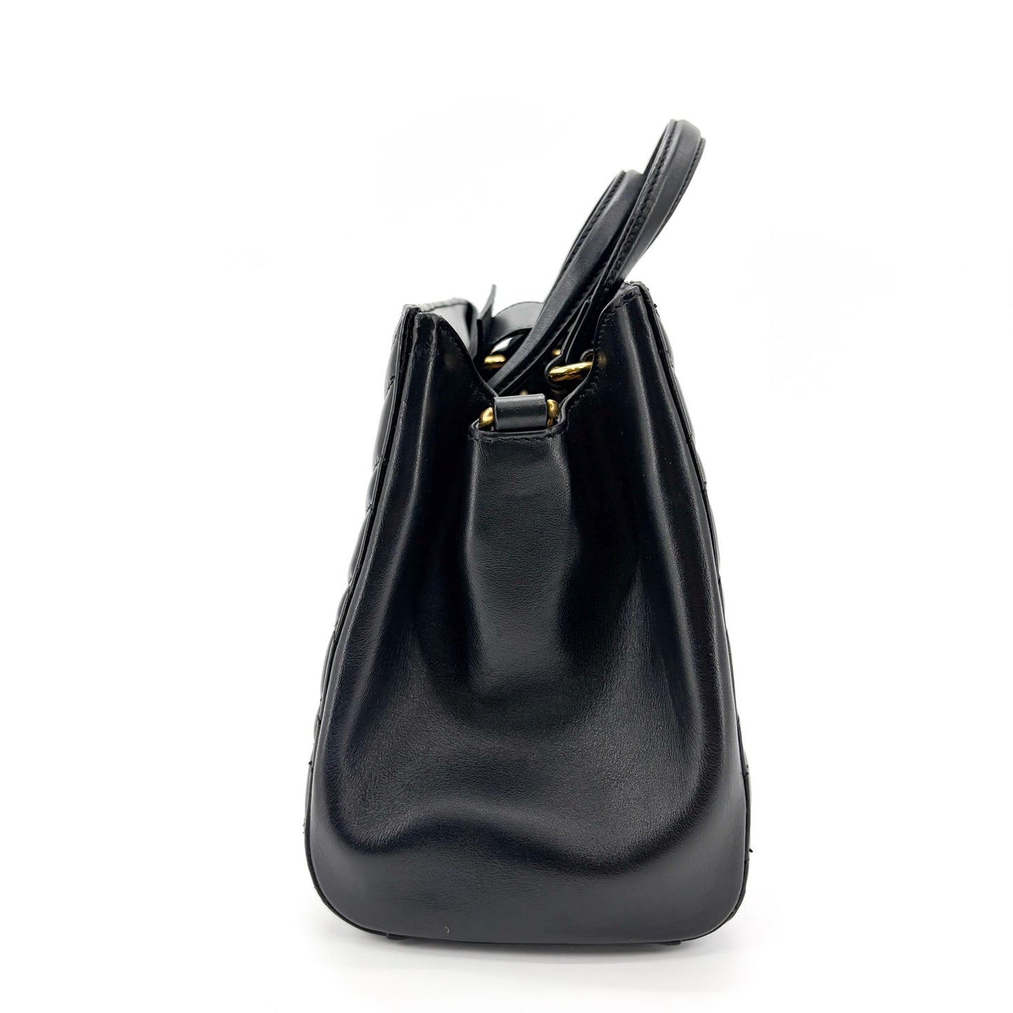Gucci GG Marmont Tote Matelasse Leather, Black, Leather, Tote Bag