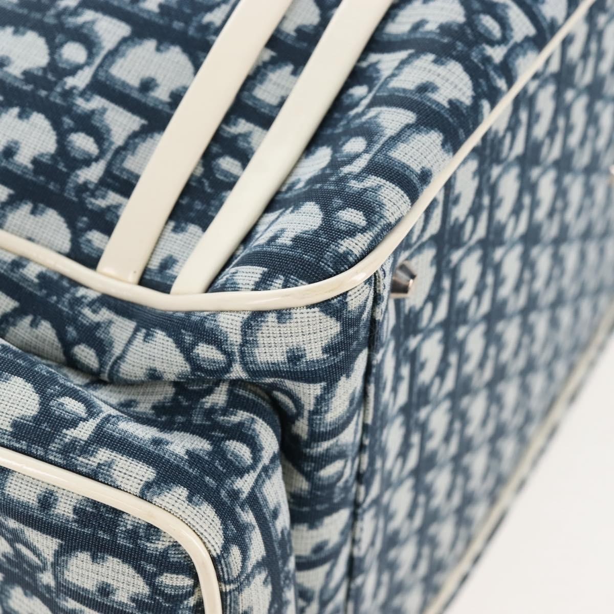 Christian Dior Vintage Girly Boston Diorissimo Canvas, Navy, Canvas, Handbag