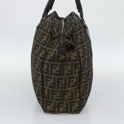 Fendi Vintage Zip Tote Zucca Canvas, Khaki, Canvas, Tote Bag