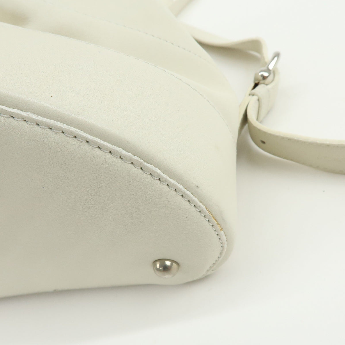 Loewe Anton Sling Leather, White, Leather, Handbag