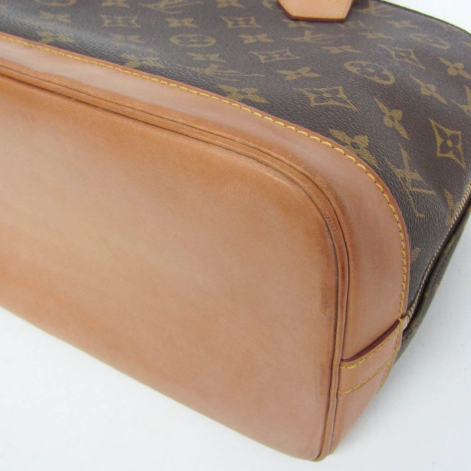 Louis Vuitton Alma Monogram, Brown, Canvas, Handbag