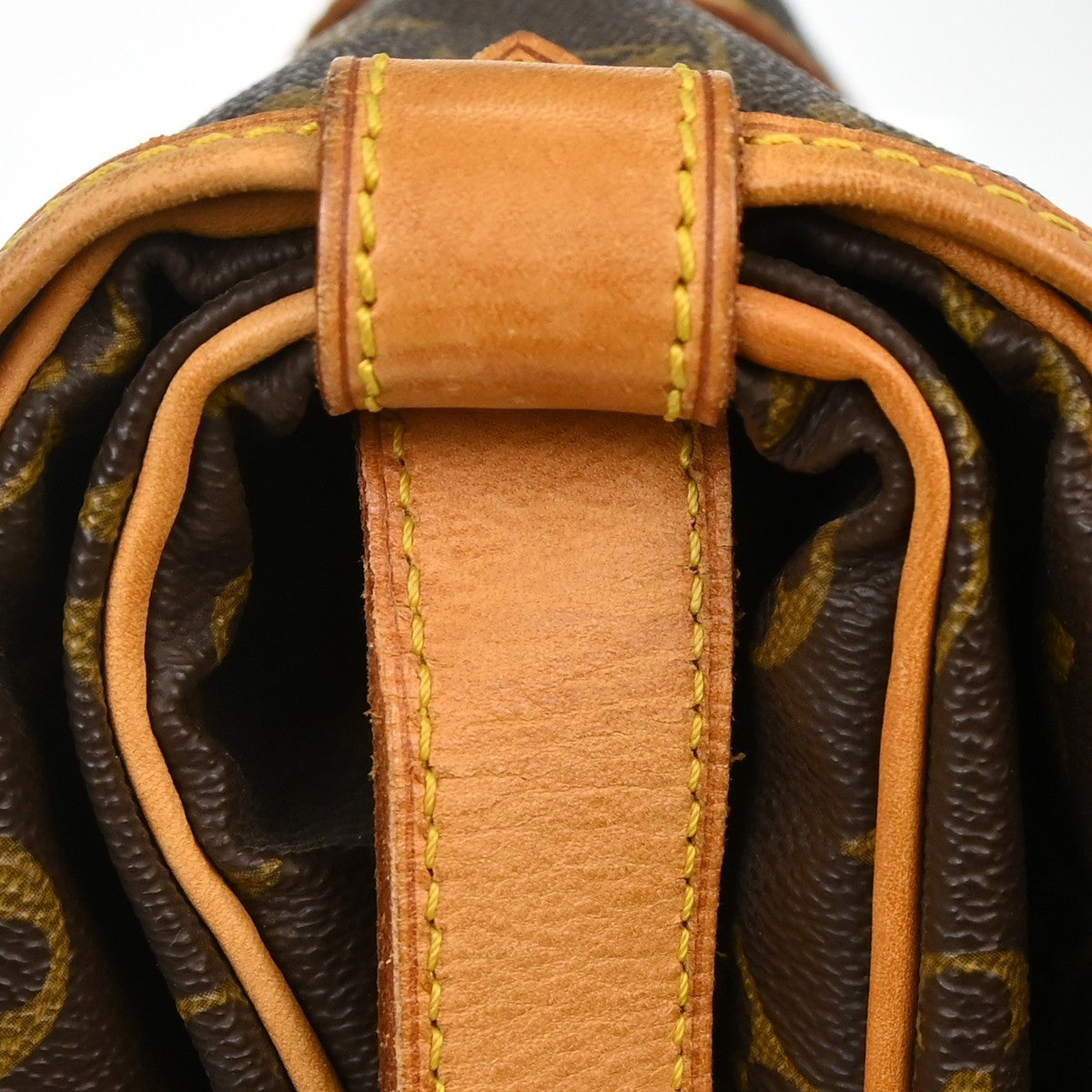 Louis Vuitton Saumur Monogram, Brown, Canvas, Shoulder Bag