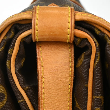 Louis Vuitton Saumur Monogram, Brown, Canvas, Shoulder Bag