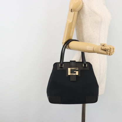Gucci Vintage G Hobo GG Canvas and Leather, Black, Canvas, Shoulder Bag