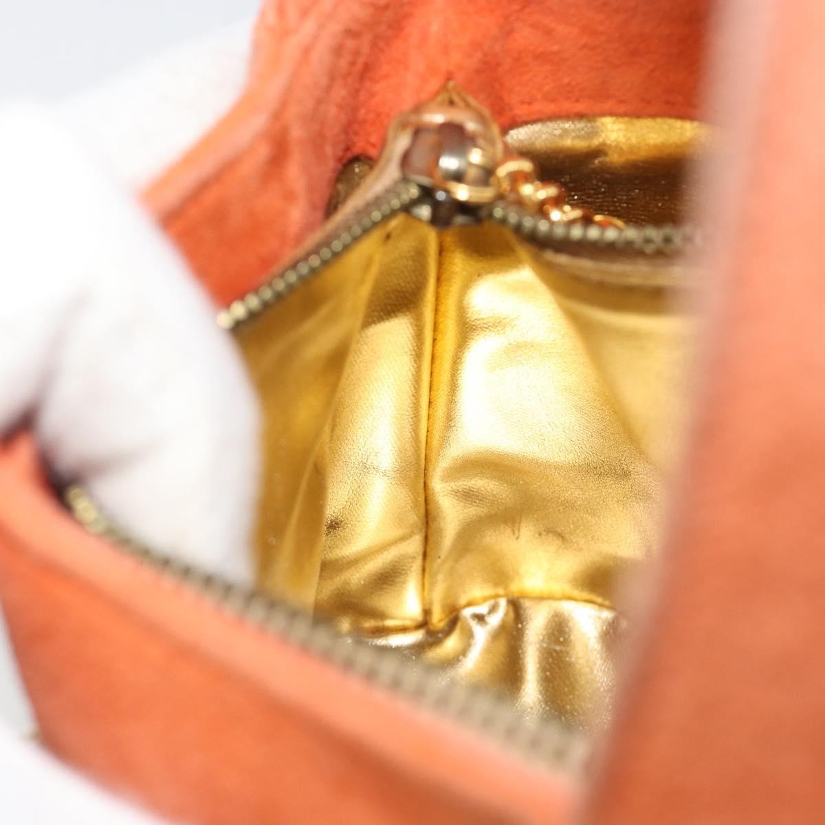 Salvatore Ferragamo Vintage Top handle Suede, Orange, Suede, Handbag