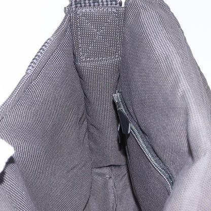 Hermes Fourre Tout Besace Messenger Toile, Gray, Canvas, Handbag