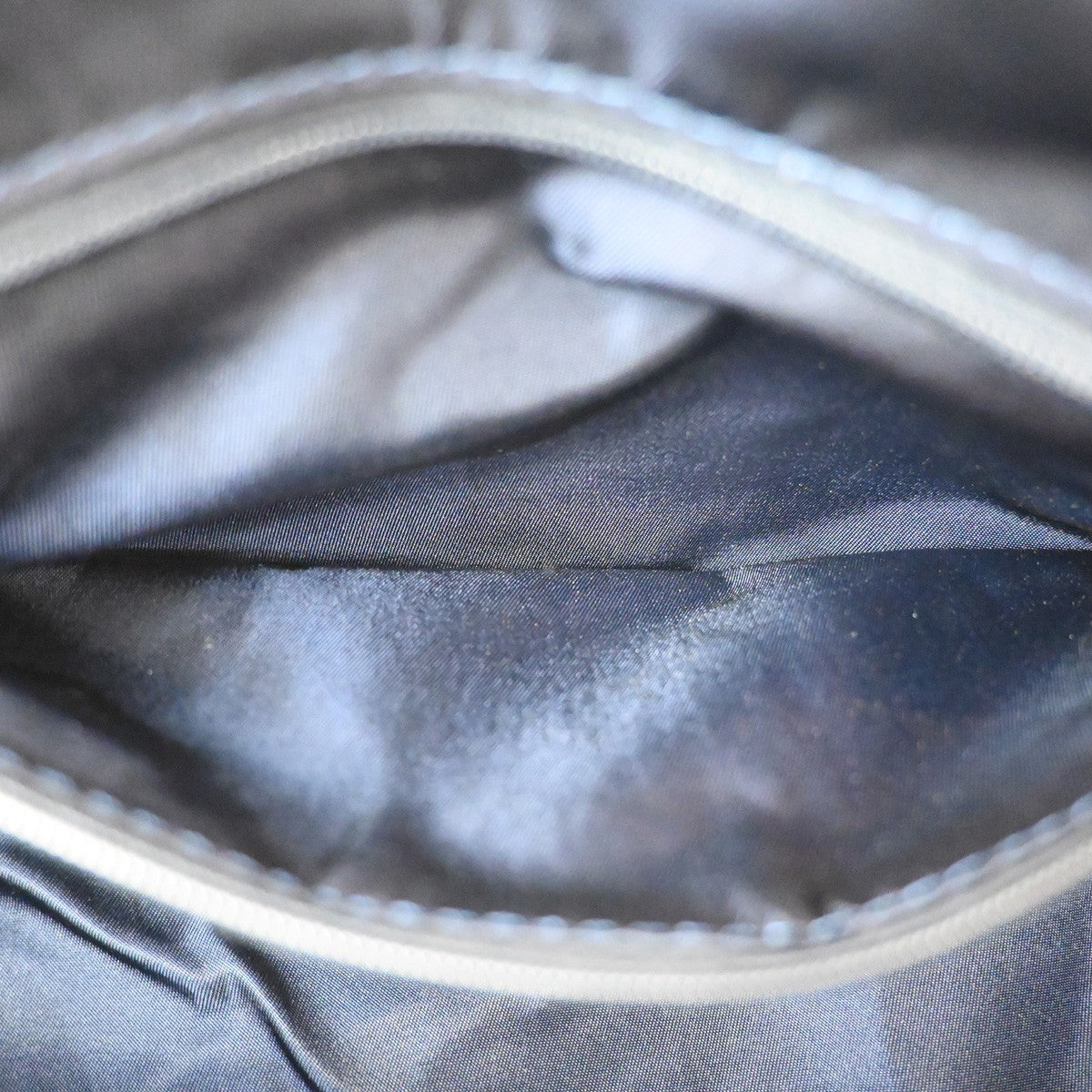 Christian Dior Vintage Saddle Bowler Diorissimo Canvas, Navy, Canvas, Handbag