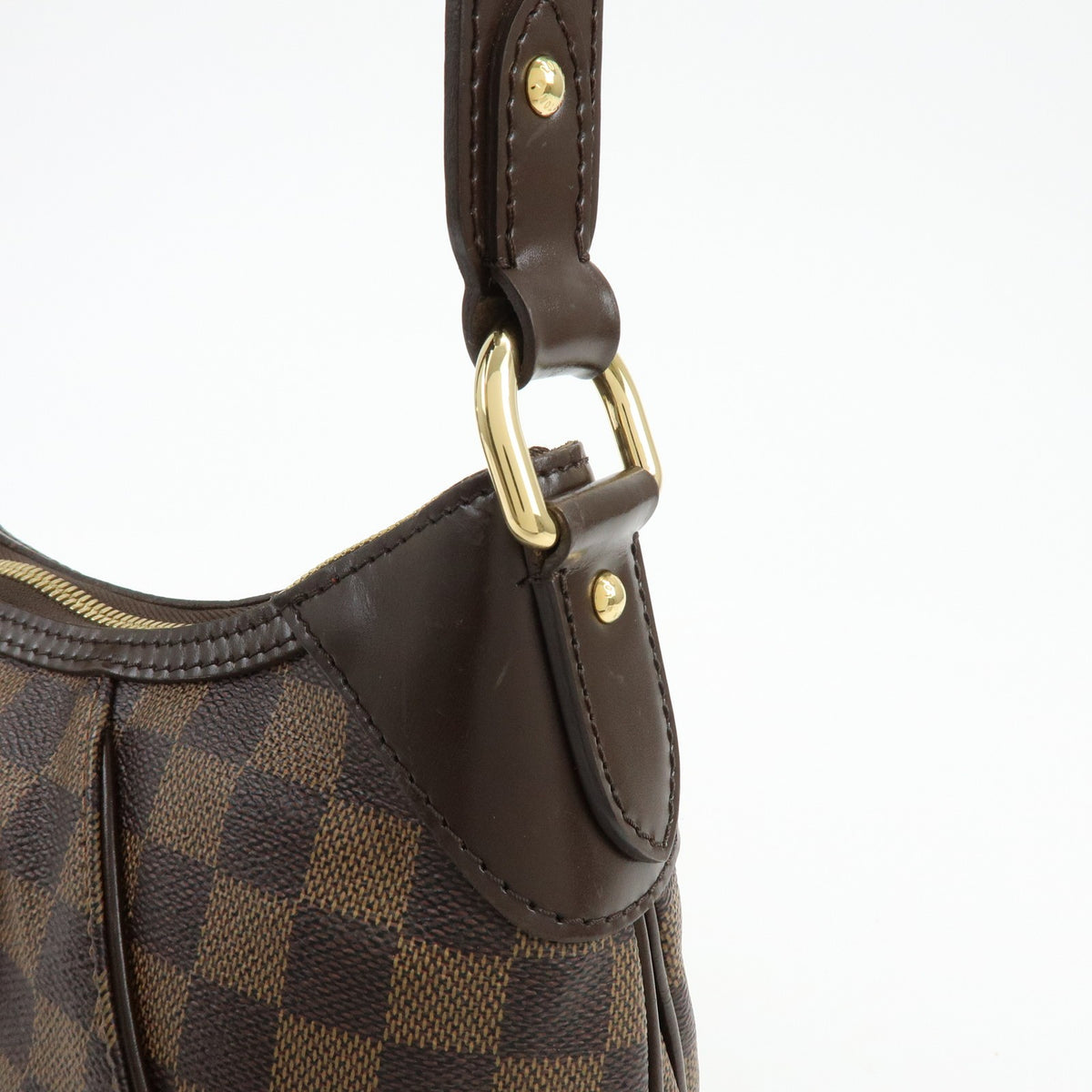 Louis Vuitton Thames Damier, Brown, Canvas, Handbag