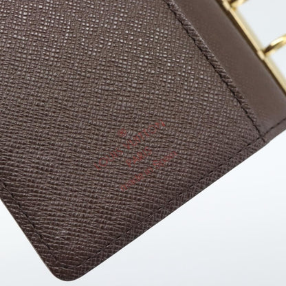 Louis Vuitton Ring Agenda Cover Damier, Brown, Canvas, Briefcase