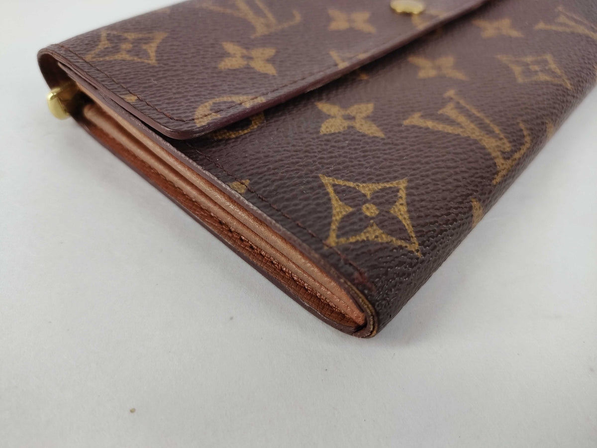 Louis Vuitton Sarah Monogram Canvas, Brown, Canvas, Clutch
