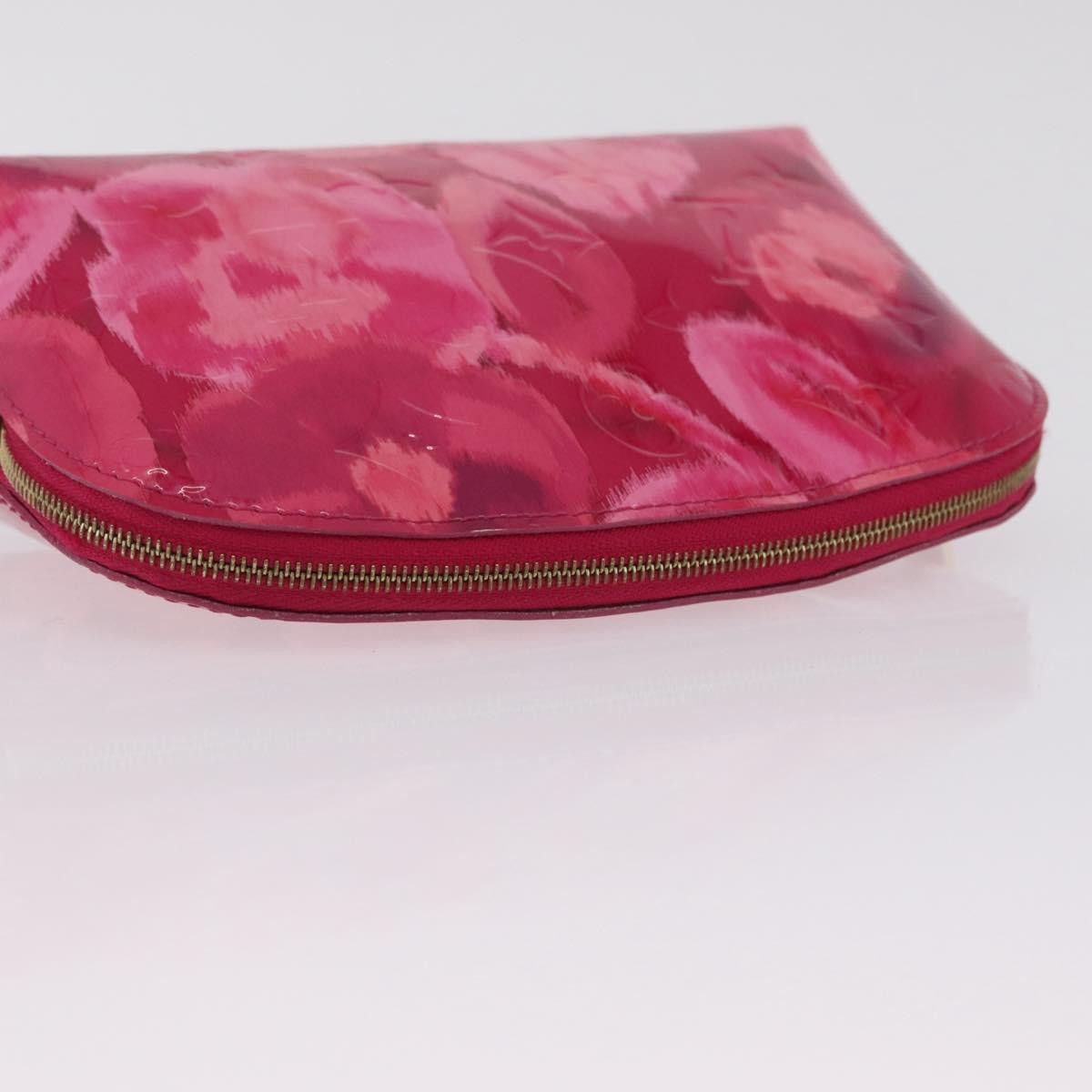Louis Vuitton Cosmetic Case Limited Edition Monogram Vernis Ikat, Pink, Patent Leather, Toiletry Case