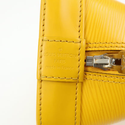 Louis Vuitton Alma Epi Leather, Yellow, Leather, Handbag