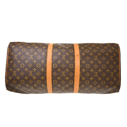 Louis Vuitton Keepall Canvas, Brown, Canvas, Travel Bag