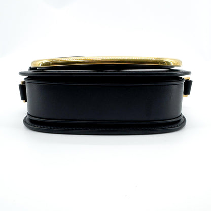 Valentino Garavani Supervee Leather, Black, Leather, Crossbody Bag