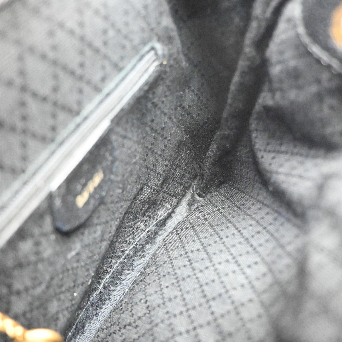 Gucci Vintage Bamboo Suede, Black, Suede, Backpack
