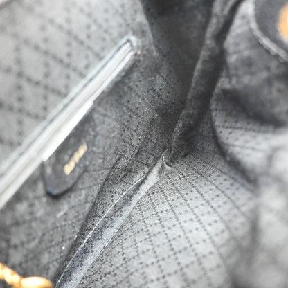 Gucci Vintage Bamboo Suede, Black, Suede, Backpack