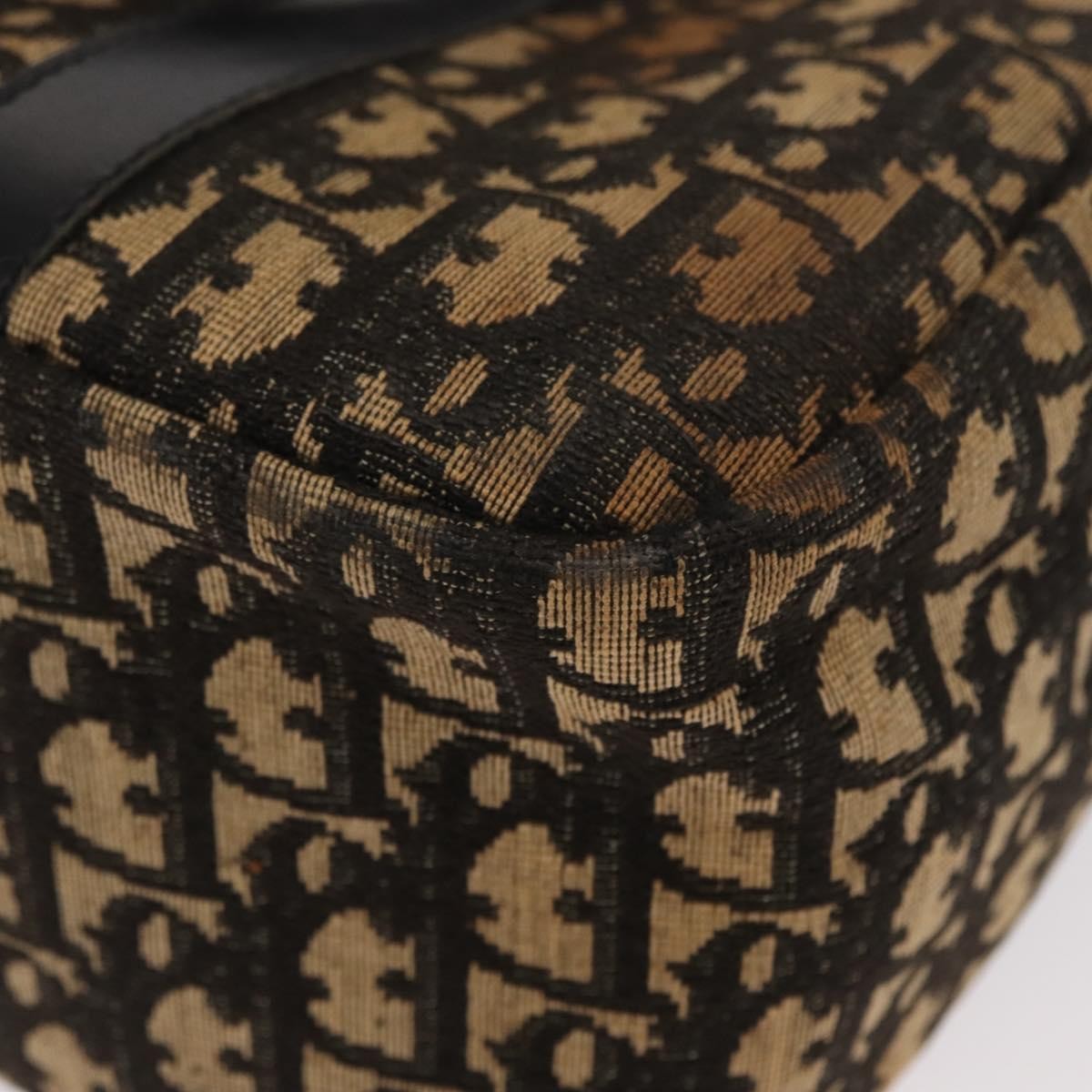 Christian Dior Vintage Trotter Romantique Boston Diorissimo Coated Canvas, Navy, Canvas, Shoulder Bag