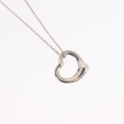 Tiffany & Co. Elsa Peretti Open Heart Pendant Sterling Silver, Silver, Sterling Silver, Necklace