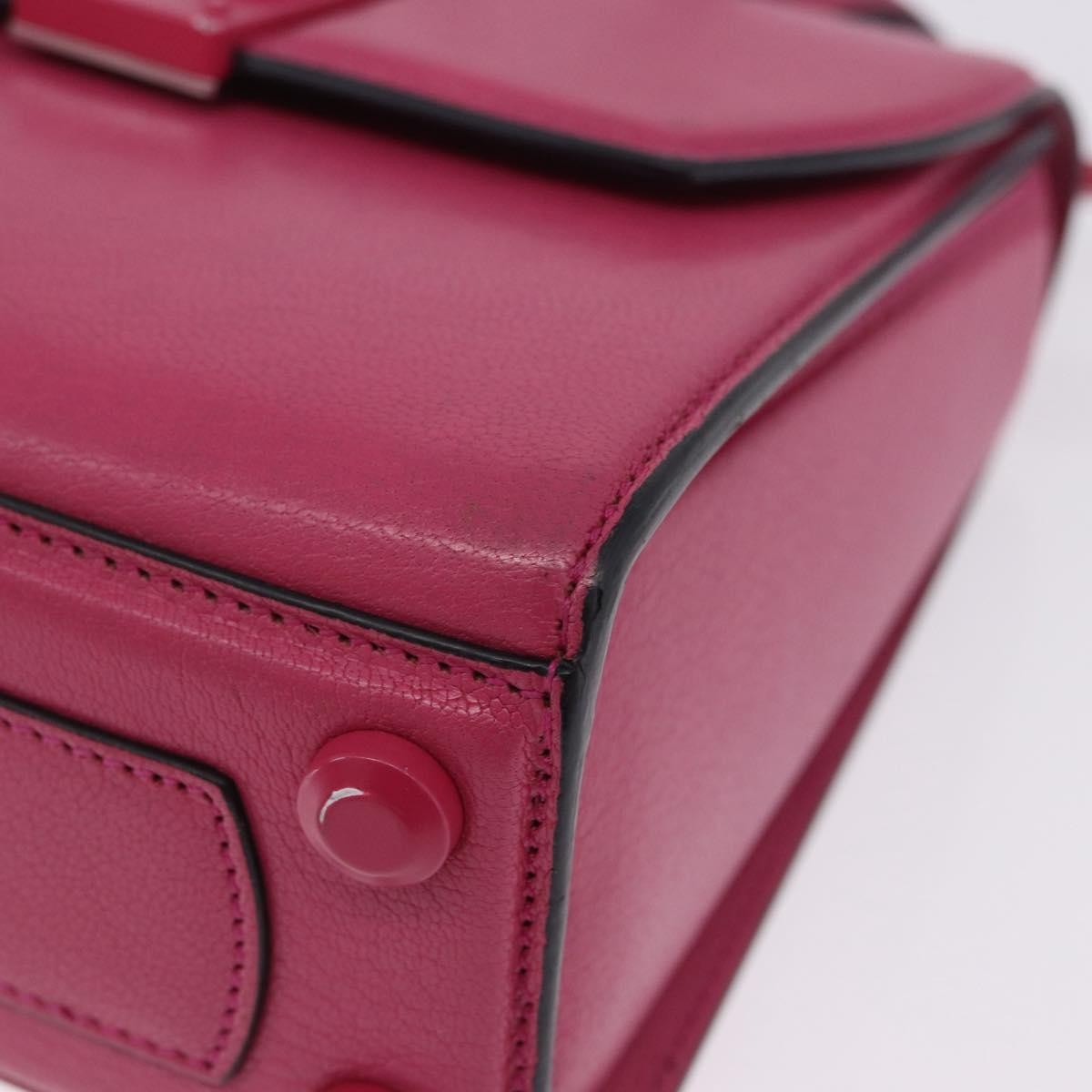 Salvatore Ferragamo Boxyz Top Handle Leather, Pink, Leather, Handbag