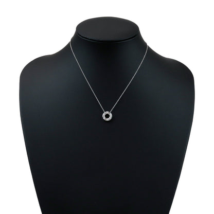 Tiffany & Co. Etoile Circle Donut Pendant Platinum with Diamonds, Silver, Platinum, Necklace