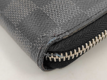 Louis Vuitton Zippy wallet vertical Damier Graphite, Gray, Leather, Wallet