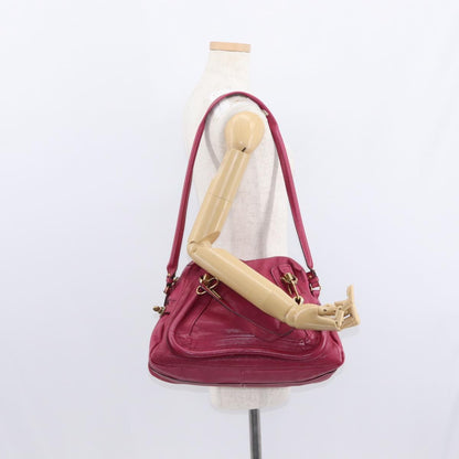 Chloe Paraty Handbag Quilted Leather, PINK, LEATHER, Handbag