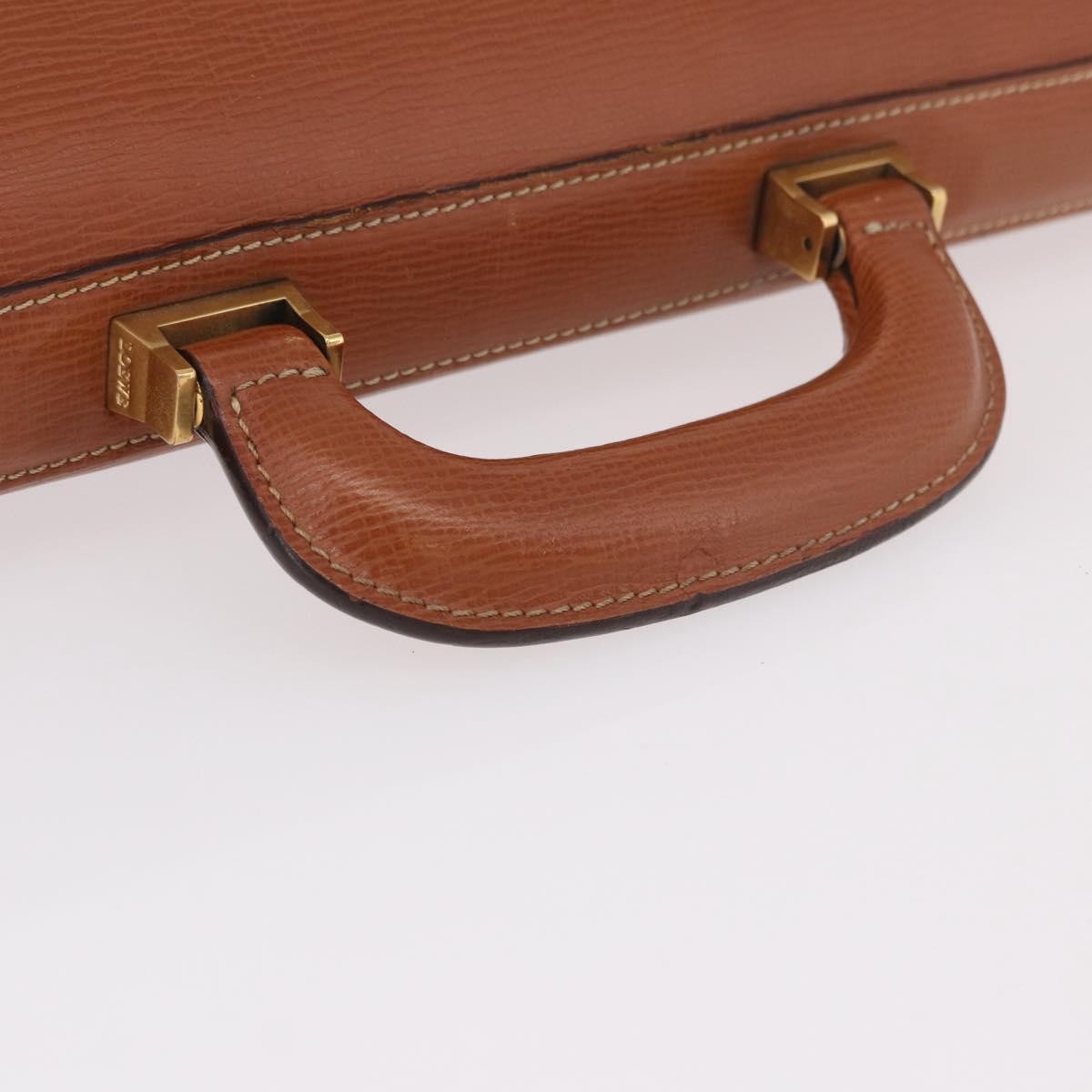 Loewe Anagram Business Leather, Brown, Leather, Briefcase