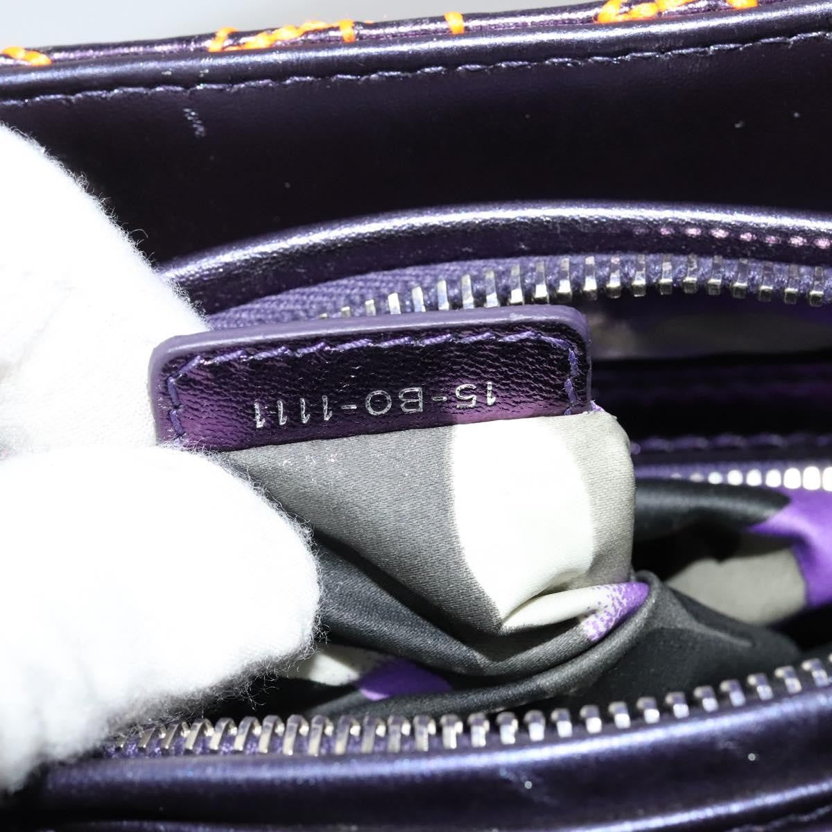 Christian Dior Lady Dior, Purple, Leather, Handbag