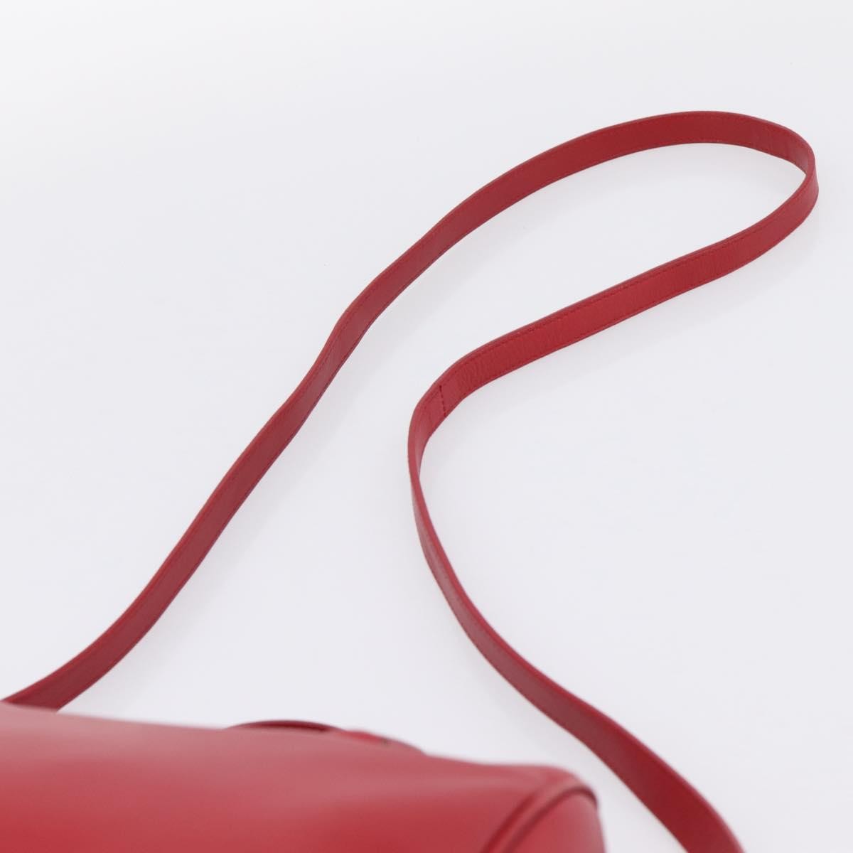 Saint Laurent Classic Baby Duffle Leather, Red, Leather, Handbag