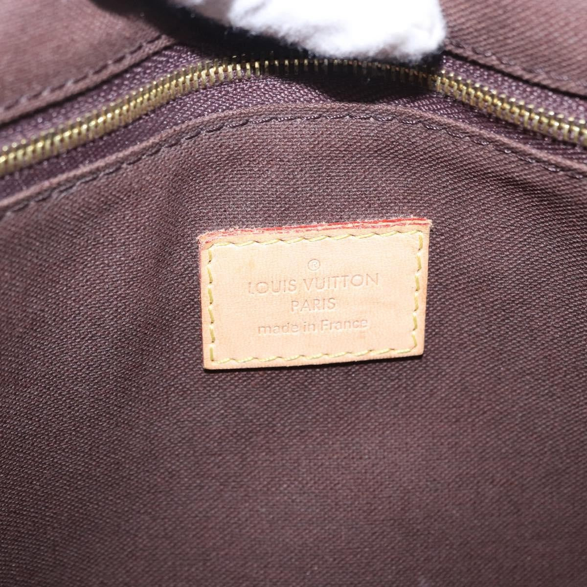 Louis Vuitton Menilmontant Monogram Canvas, Brown, Canvas, Handbag