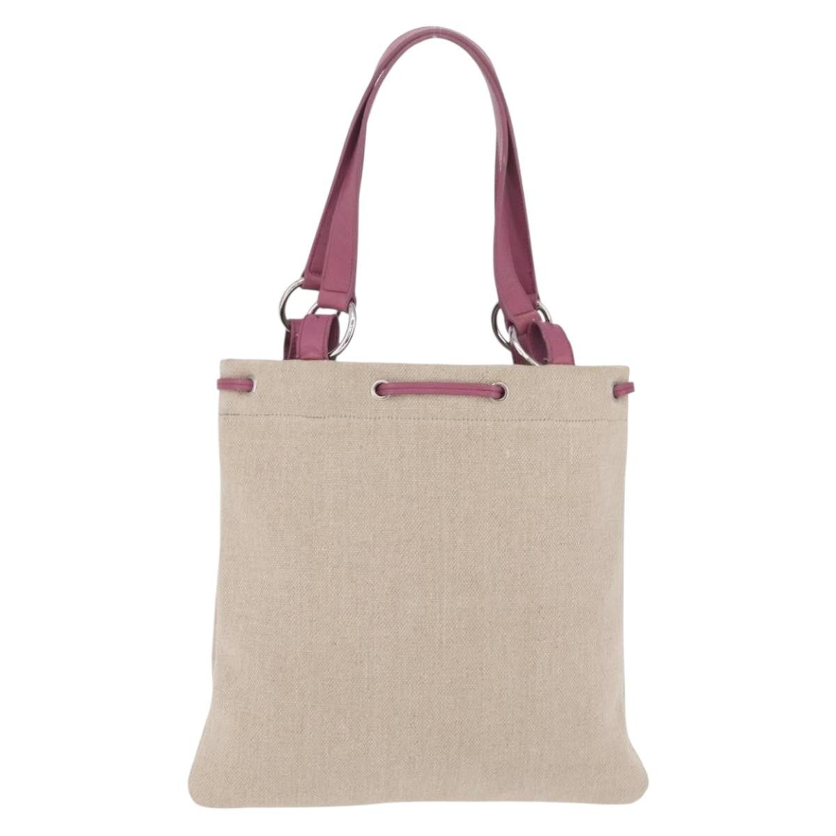 Saint Laurent Kahala Heart Tote Canvas, Beige, Canvas, Tote Bag