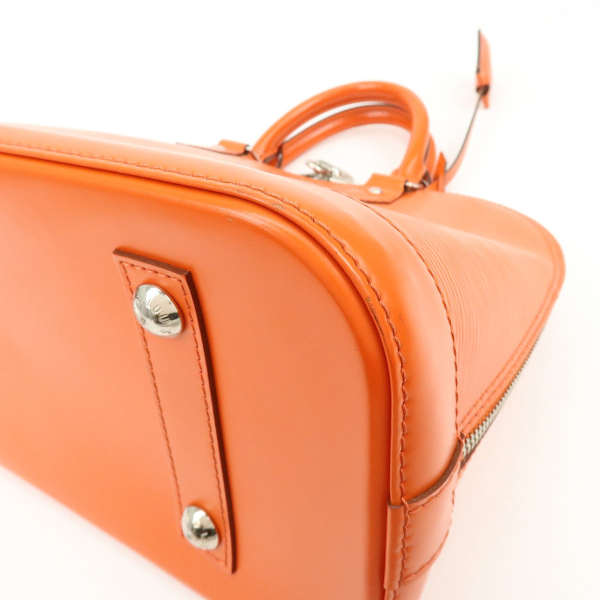 Louis Vuitton Alma Epi Leather, Orange, Leather, Handbag