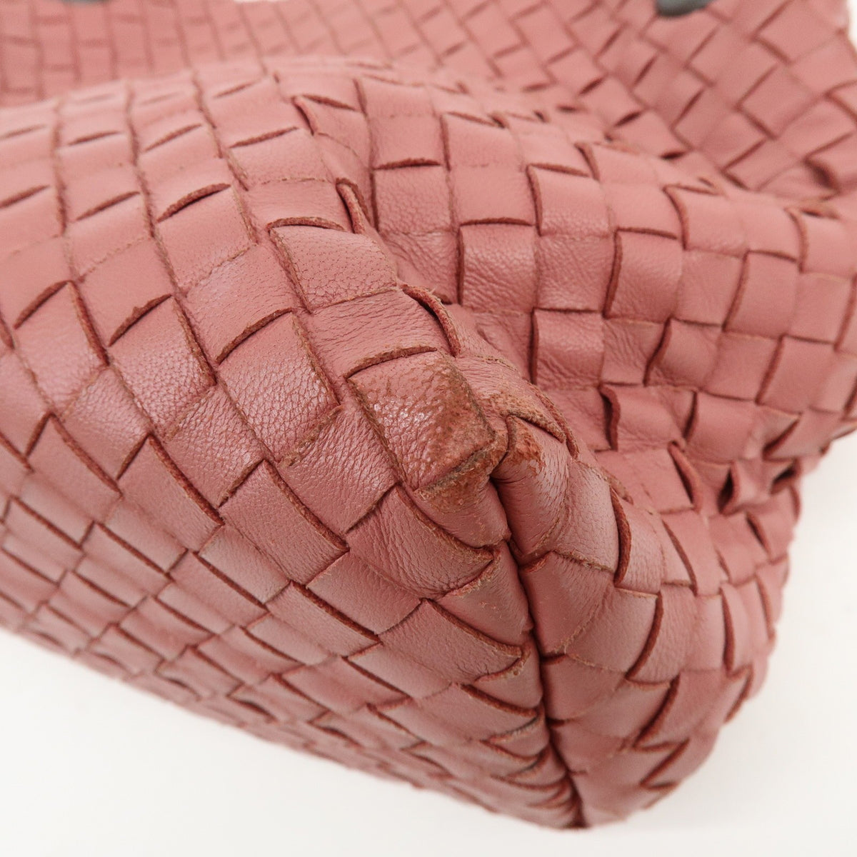 Bottega Veneta Bella Intrecciato Nappa, Pink, Leather, Tote Bag