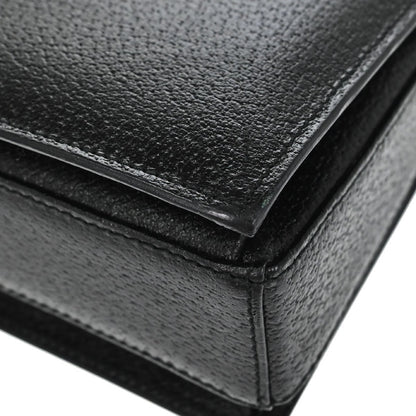 Gucci Vintage Leather, Black, Leather, Shoulder Bag
