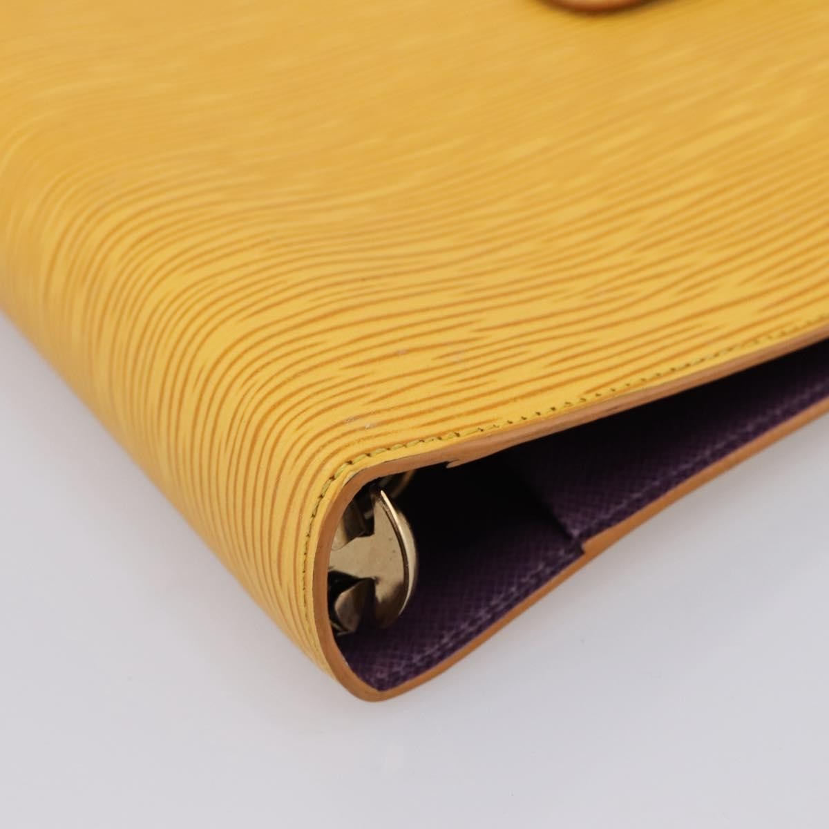 Louis Vuitton Agenda Cover Epi Leather, Yellow, Leather, Wallet