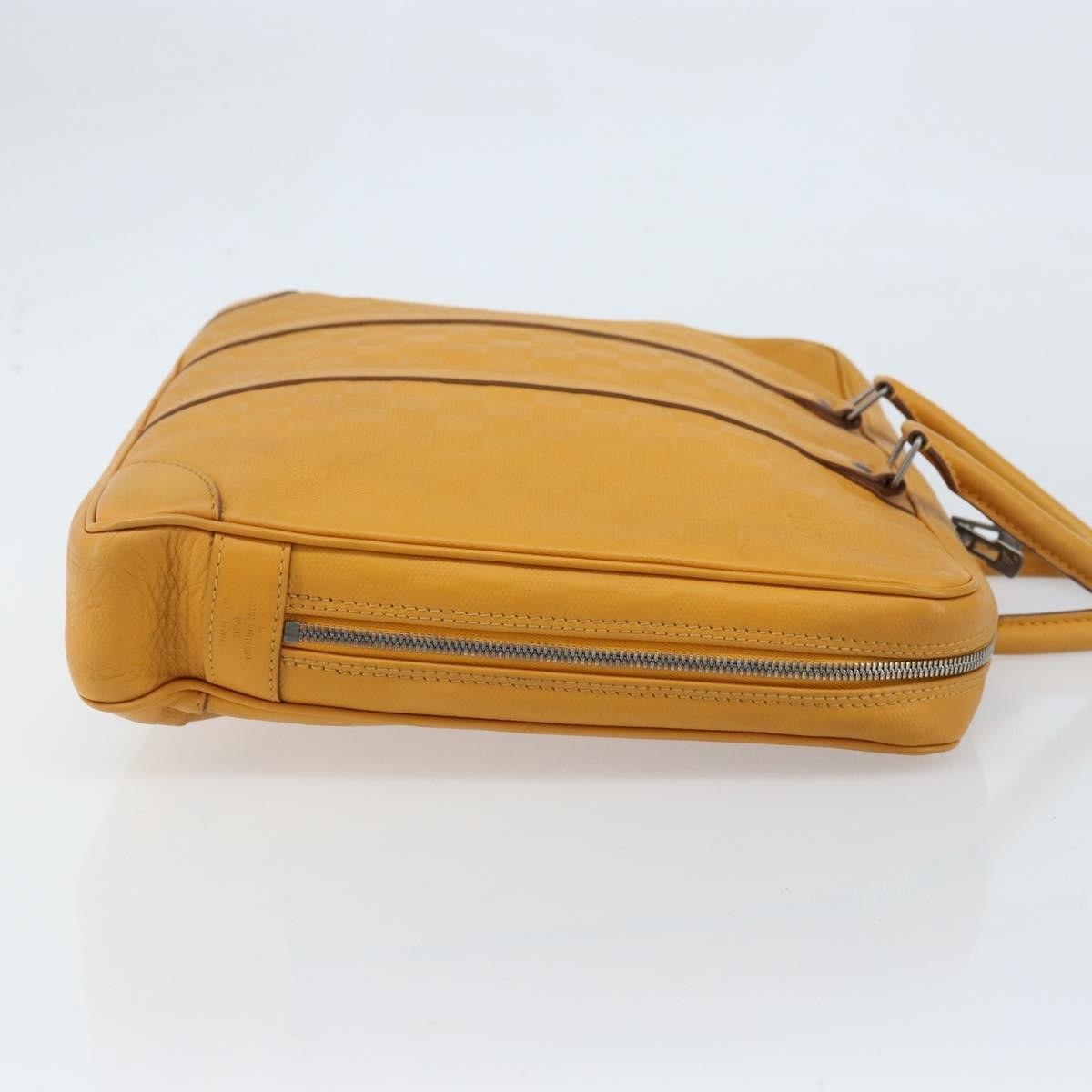 Louis Vuitton Porte-Documents Voyage Damier Infini Leather, Yellow, Leather, Briefcase