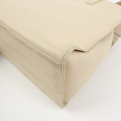 Loewe Anagram Leather, Beige, Leather, Tote Bag