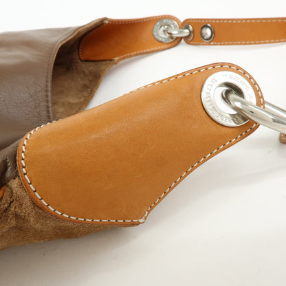 Burberry Blue Label Suede, Brown, Suede, Shoulder Bag