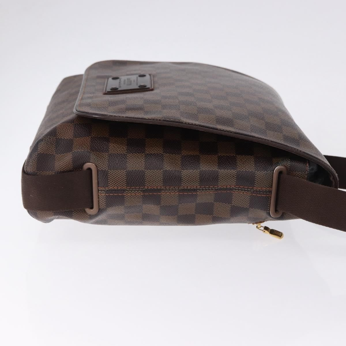 Louis Vuitton Brooklyn Damier Ebene, Brown, Canvas, Shoulder Bag