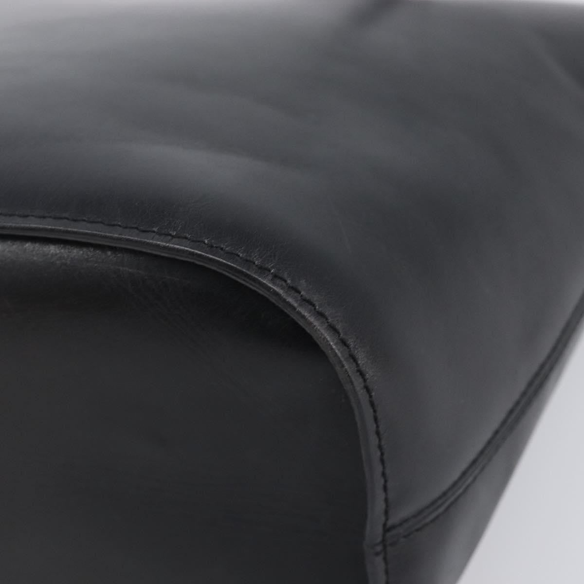 Celine Shoulder bag circle logo Leather, Black, Leather, Shoulder Bag