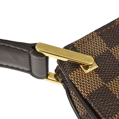 Louis Vuitton Aubagne Damier Ebene, Brown, Canvas, Shoulder Bag