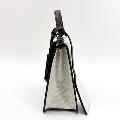 Louis Vuitton Spring Street NM Monogram Vernis with Monogram Canvas and Epi Leather, Black, Patent Leather, Handbag