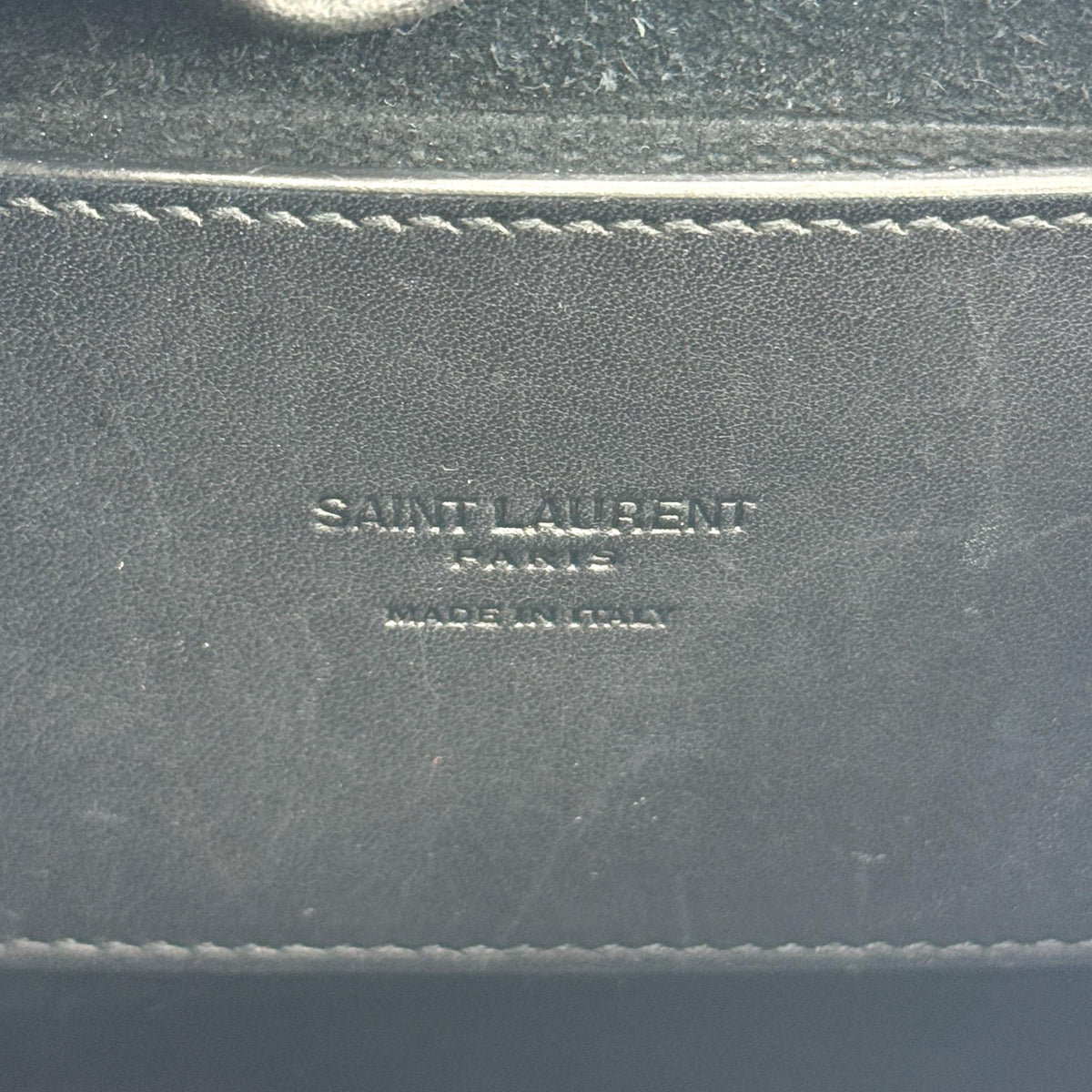 Saint Laurent Kaia Leather, Black, Leather, Shoulder Bag