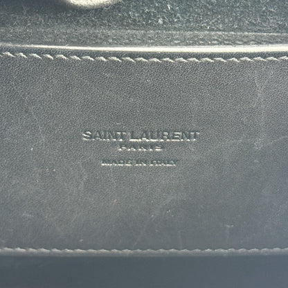 Saint Laurent Kaia Leather, Black, Leather, Shoulder Bag