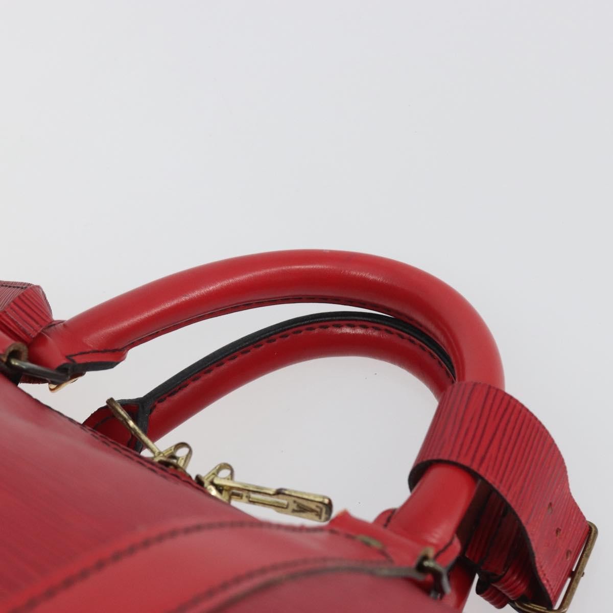 Louis Vuitton Keepall Epi, Brown, Canvas, Travel Bag