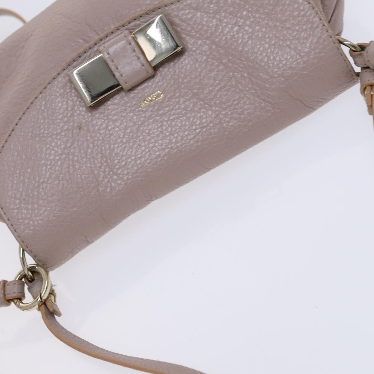 Chloe Lily Leather, Purple, Leather, Shoulder Bag