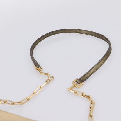 Gucci Tiger Charm Leather, Gold, Leather, Shoulder Bag