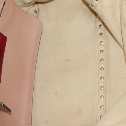 Valentino Garavani Rockstud Soft Leather, Beige, Leather, Tote Bag